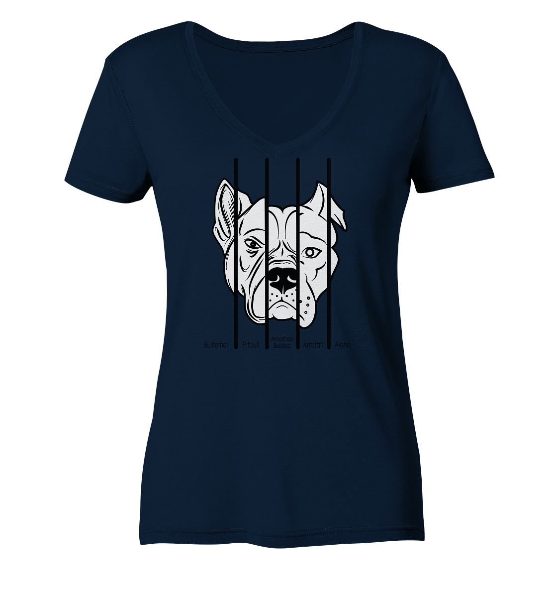 five Dogs| KOLLEKTION | New - Ladies V-Neck Shirt