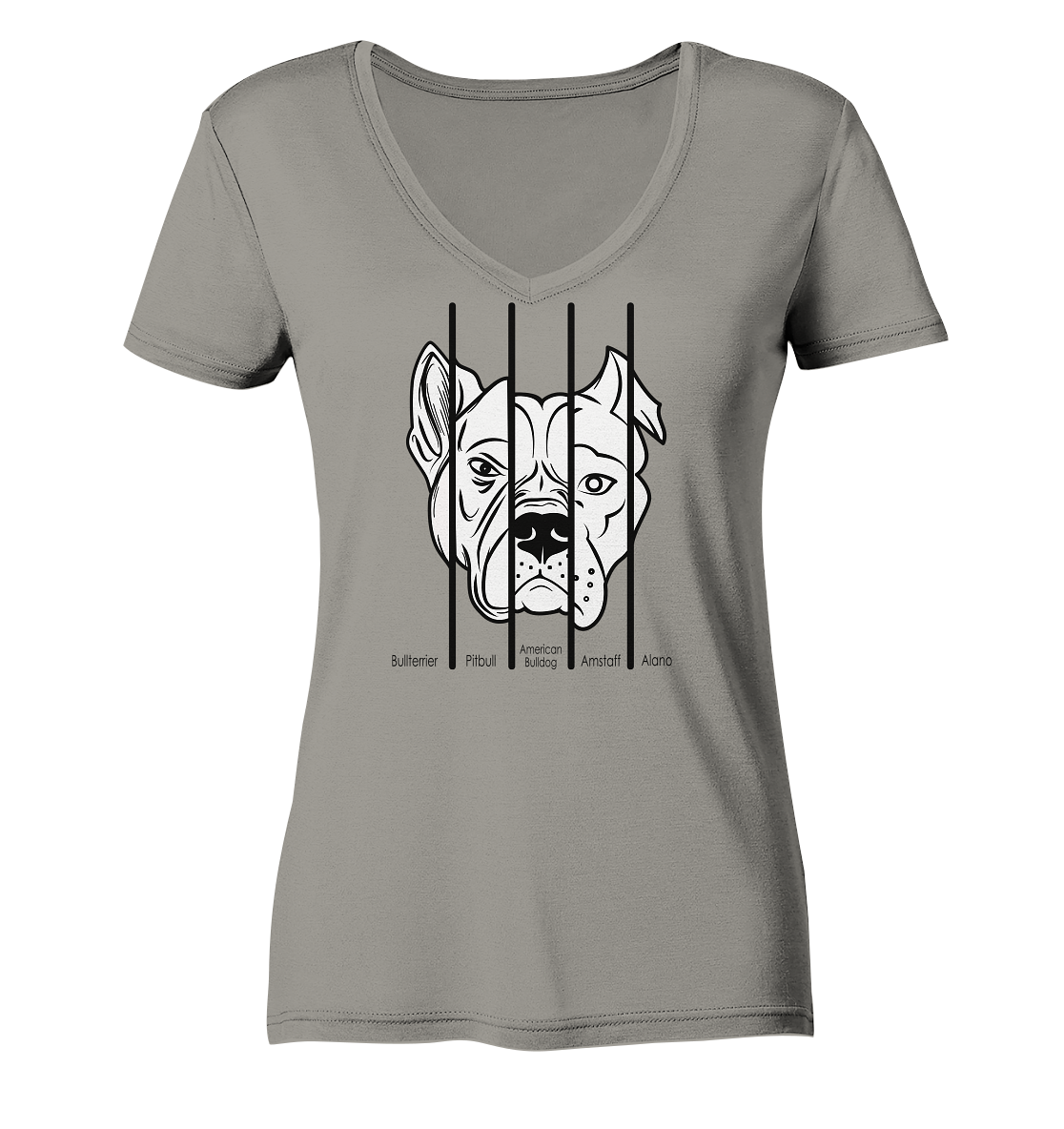 five Dogs| KOLLEKTION | New - Ladies V-Neck Shirt