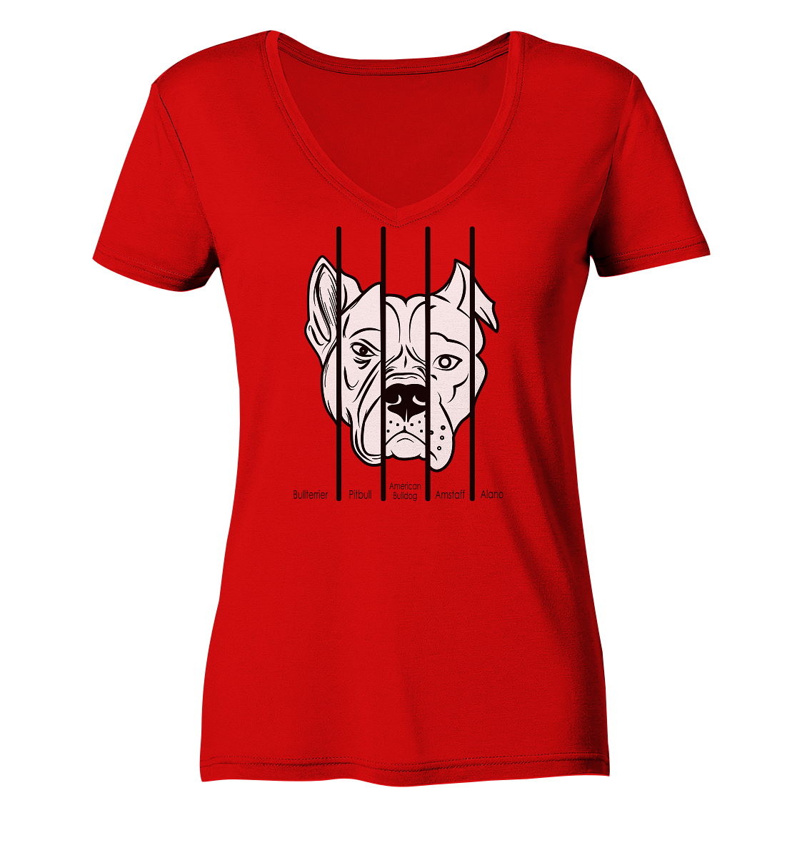 five Dogs| KOLLEKTION | New - Ladies V-Neck Shirt