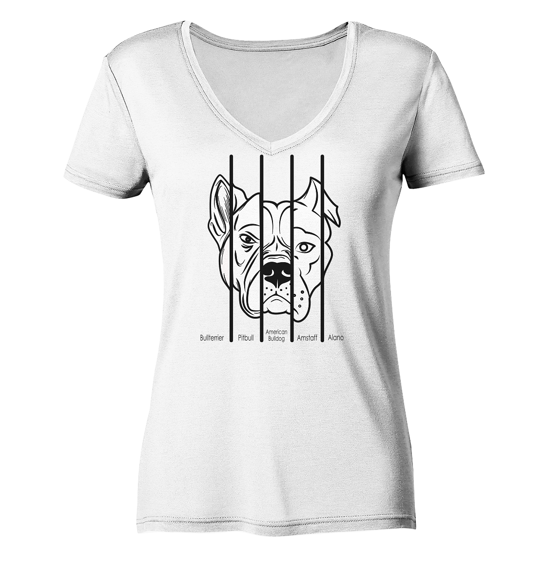 five Dogs| KOLLEKTION | New - Ladies V-Neck Shirt